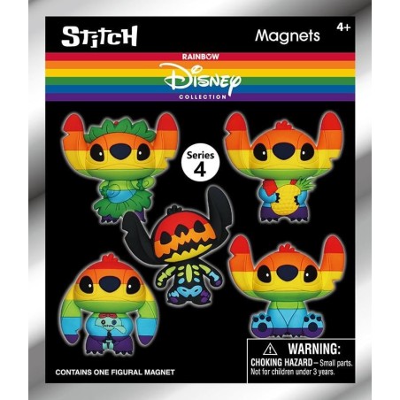 STITCH - Serie 4 - 3D Foam Magnets in blind bags (Display 12 Pcs) 