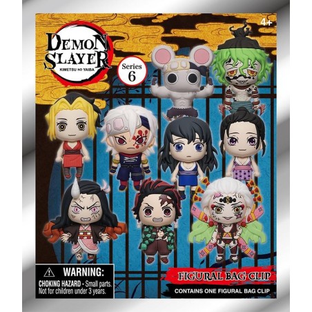 DEMON SLAYER - Series 6 - 3D Foam Bag Clip (Display 24 Pcs) 