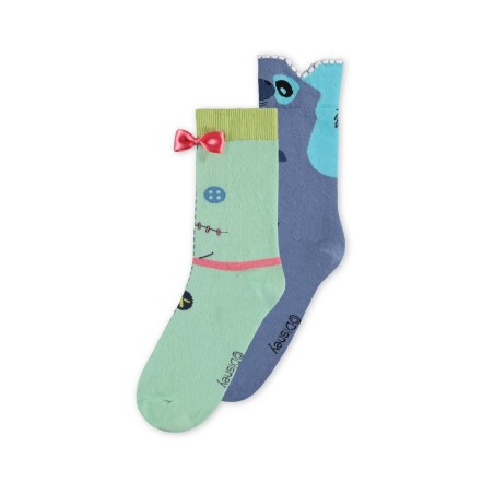 STITCH & SCRUMP - Pack de 2 paires de chaussettes (T43-46) 