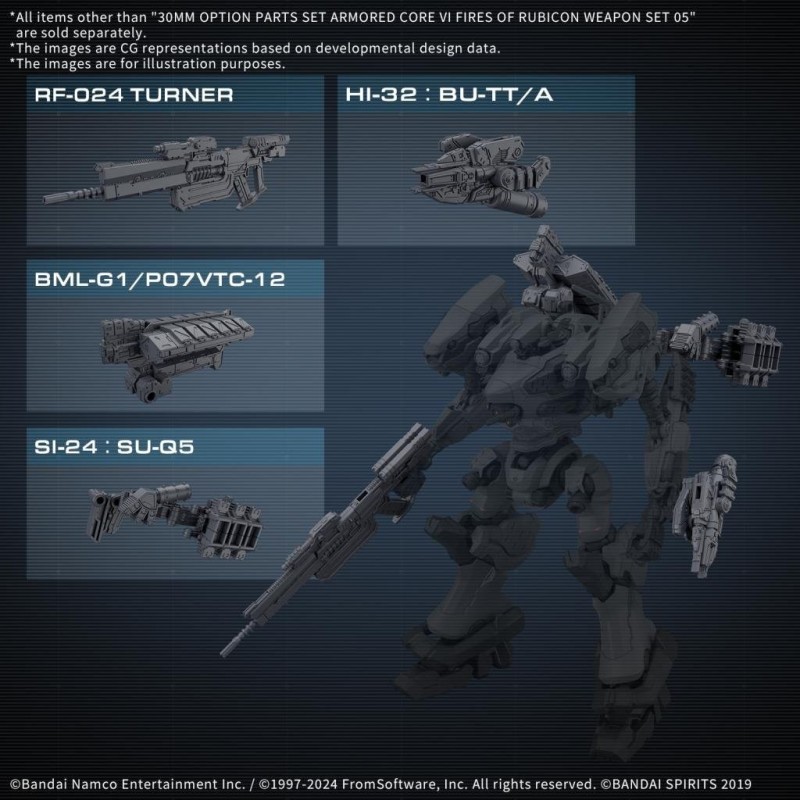 ARMORED CORE VI - Weapon Set 05 - Model Kit 
