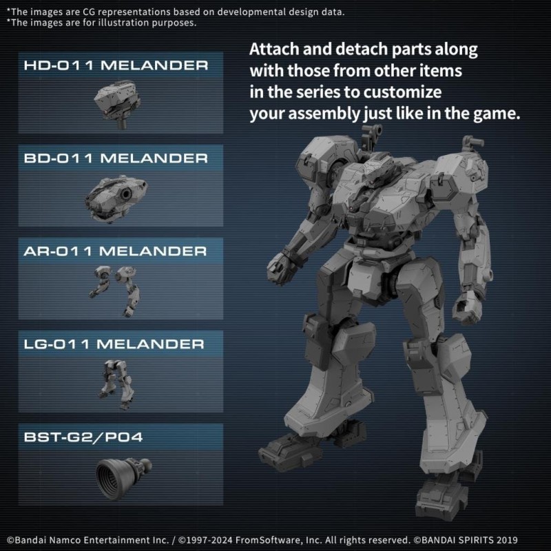 ARMORED CORE VI - Balam Industries BD-011 Melander - Model Kit 