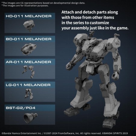 ARMORED CORE VI - Balam Industries BD-011 Melander - Model Kit 