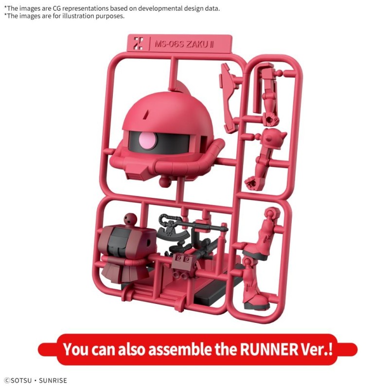GUNDAM - 1/1 Charzaku-Kun DX Set (With Runner) - Model Kit 