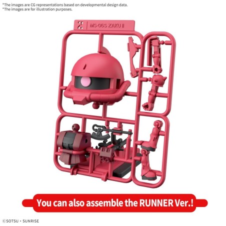 GUNDAM - 1/1 Charzaku-Kun DX Set (With Runner) - Model Kit 