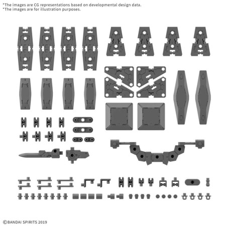 30MM - 1/144 Option parts set 19 (Multi Shield) - Model Kit 