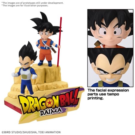 DRAGON BALL DAIMA - Son Goku (Mini) & Vegeta (Mini)  - Model Kit 