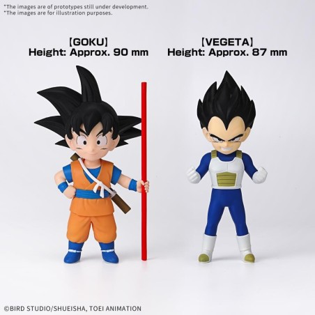 DRAGON BALL DAIMA - Son Goku (Mini) & Vegeta (Mini)  - Model Kit 