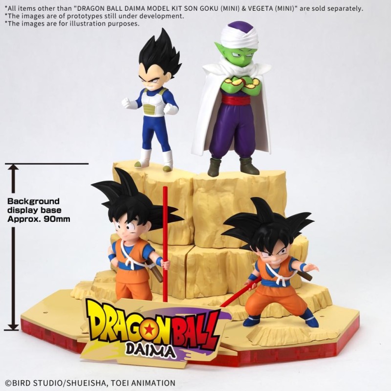 DRAGON BALL DAIMA - Son Goku (Mini) & Vegeta (Mini)  - Model Kit 