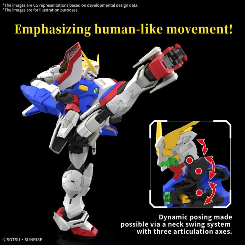 GUNDAM - RG 1/44 Shining Gundam - Model Kit 