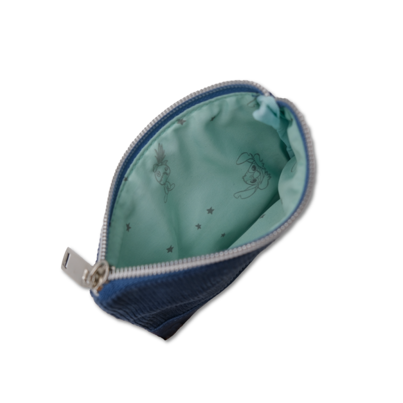 STITCH & ANGEL - Bleu Corduroy Fashion Duo - Porte-monnaie '14x10x1cm' 