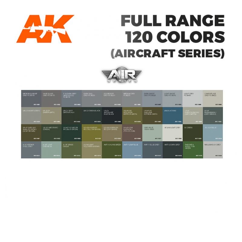 AK 3G RANGE AIR 120 new colours
