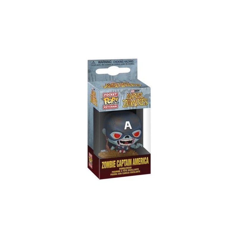 MARVEL ZOMBIES - Pocket Pop Keychain - Zombie Captain America 