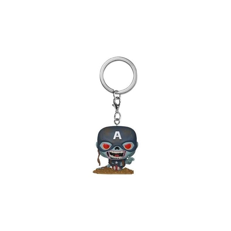 MARVEL ZOMBIES - Pocket Pop Keychain - Zombie Captain America 