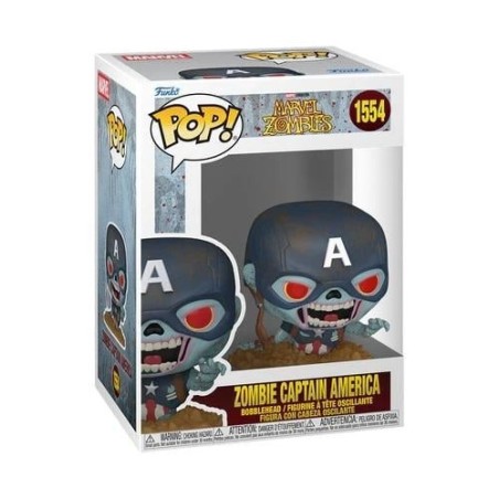 MARVEL ZOMBIES - POP Marvel N° 1554 - Zombie Captain America 