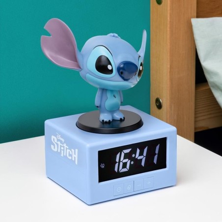 STITCH - Réveil Lumineux Icon 12cm 