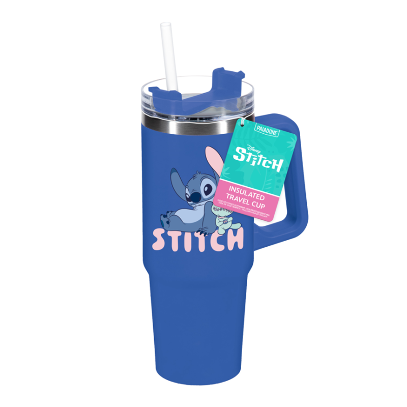 STITCH - Mug de Voyage XL 900ml avec paille 