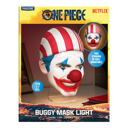 ONE PIECE NETFLIX - Buggy - Lampe Masque 19cm 
