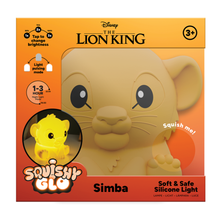 ROI LION - Simba - Lampe en Silicone Rechargeable 15cm 