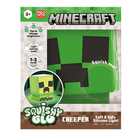 MINECRAFT - Creeper - Lampe en Silicone Rechargeable 15cm 