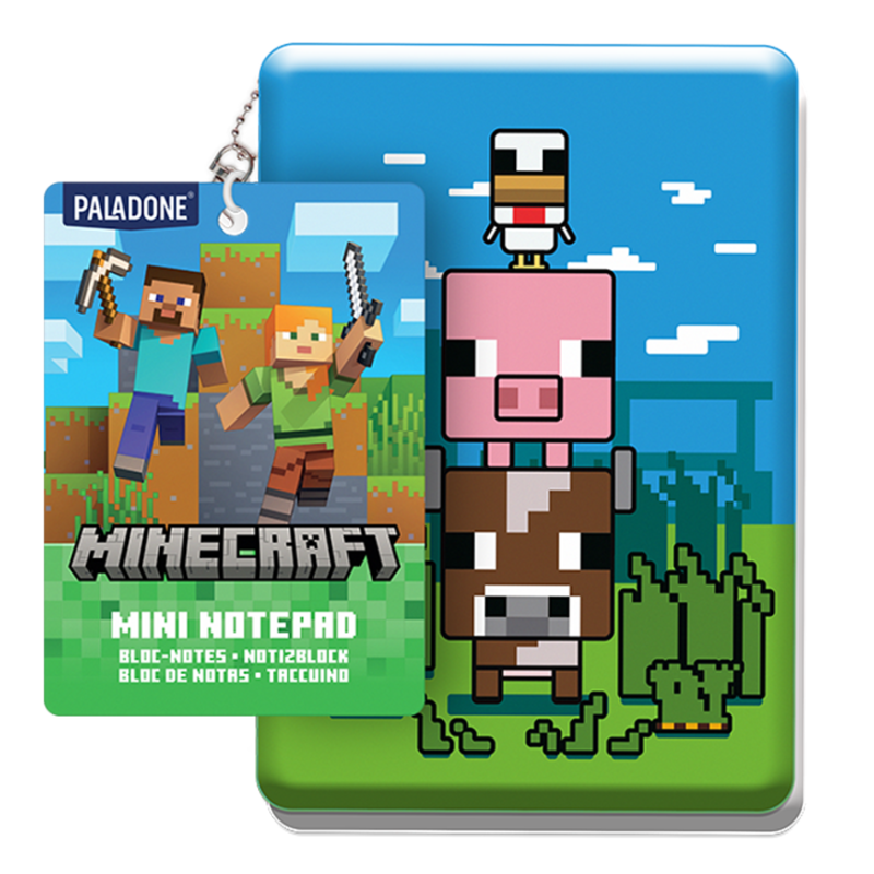 MINECRAFT - Mini Notebook Fluffy Porte-Clés 