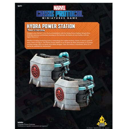 Hydra Power Station Terrain Pack: Marvel Crisis Protocol