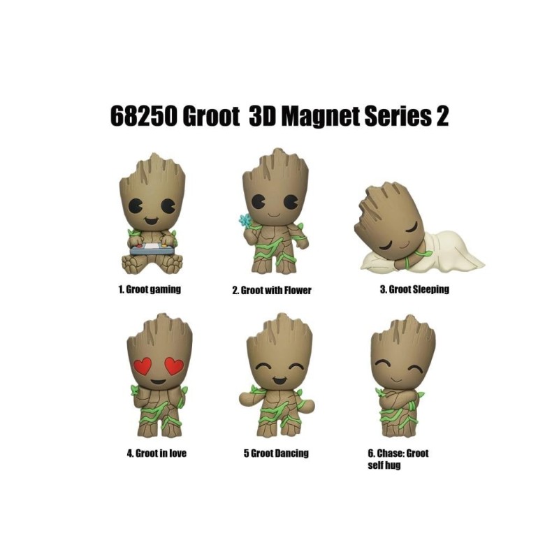 GROOT - Serie 2 - 3D Foam Magnets in blind bags (Display 12 Pcs) 