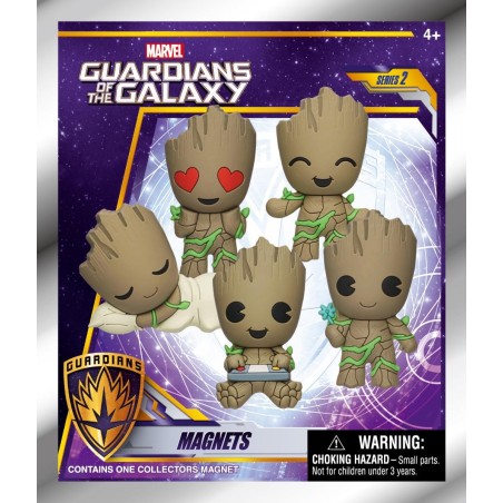GROOT - Serie 2 - 3D Foam Magnets in blind bags (Display 12 Pcs) 