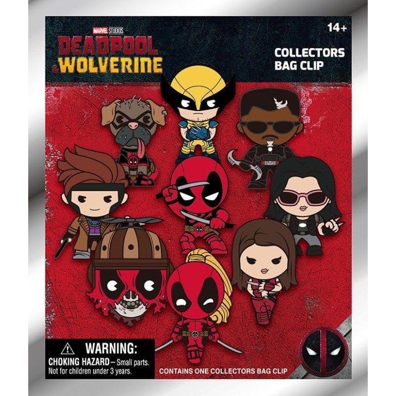 DEADPOOL - Series 1 - 3D Foam Bag Clip (Display 24 Pcs) 