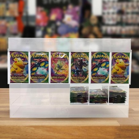 EVORETRO - PREMIUM 6-Slot Acrylic Card Pack Dispenser 