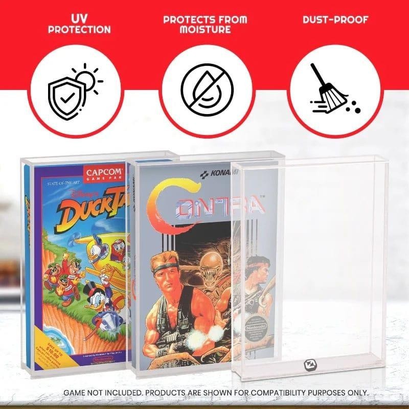 EVORETRO - PREMIUM Acrylic case for NES 'Pack of 2' 