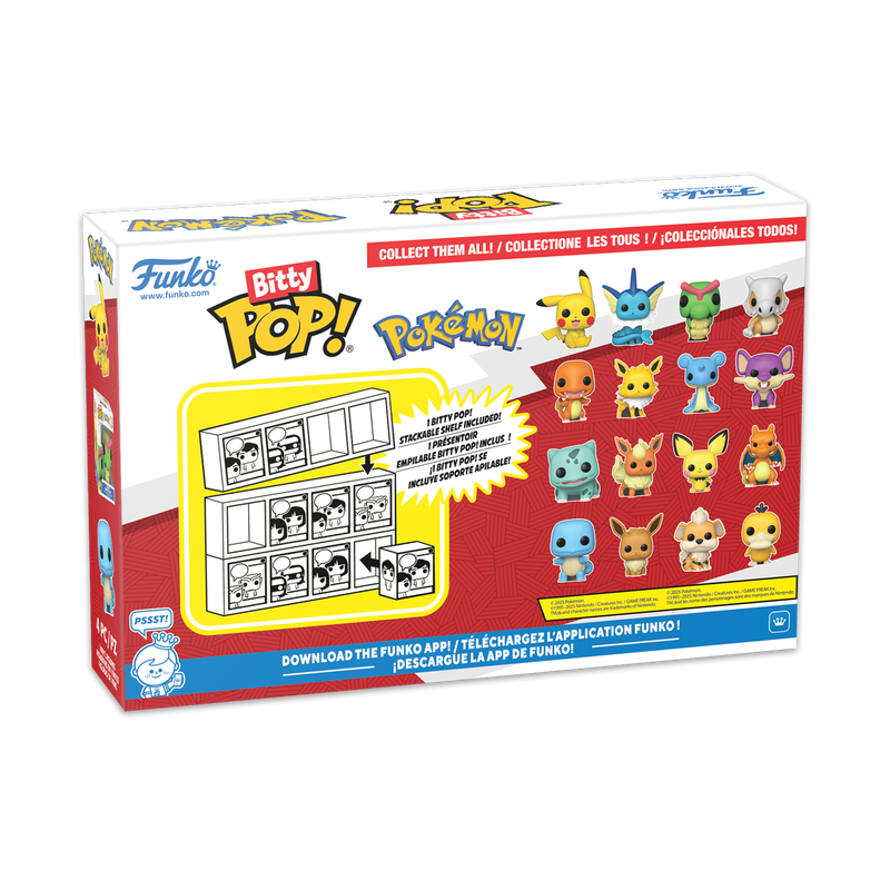 POKEMON - Bitty Pop 4 Pack 2.5cm - Salamèche 