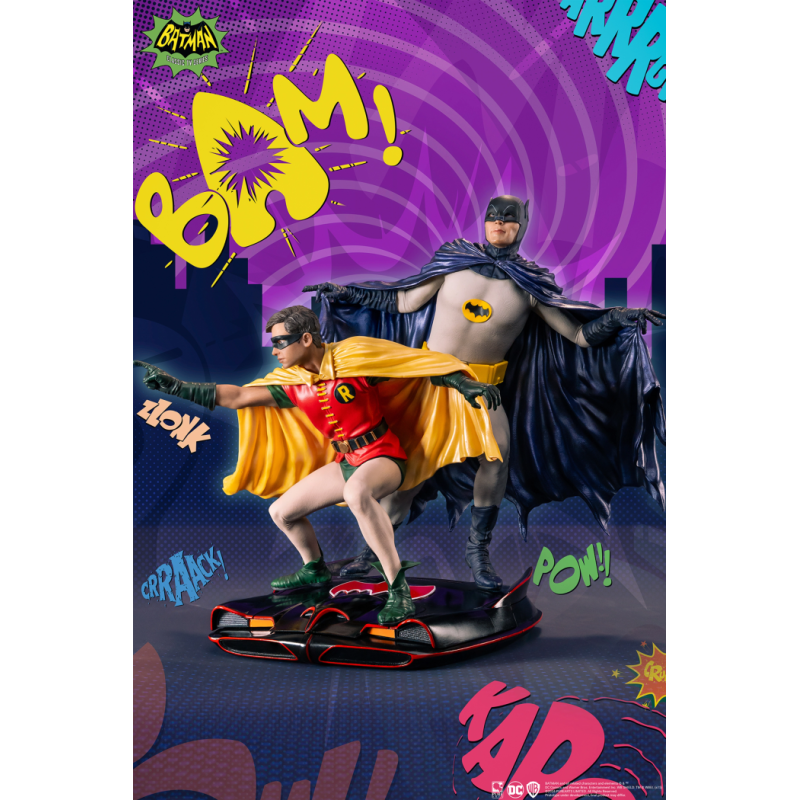 BATMAN - Batman & Robin "1966" - Statuette Diorama 1/8 23cm 