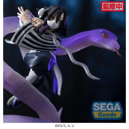 DEMON SLAYER - Obanai Iguro - Statuette Xross Link Anime 14cm 