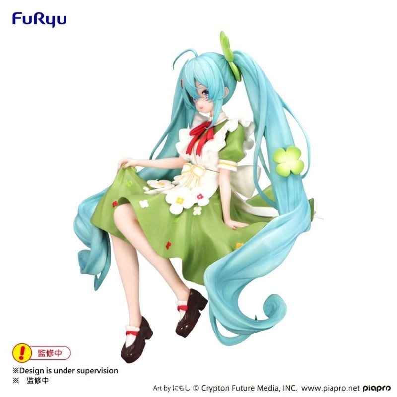 HATSUNE MIKU - Flower Fairy Clover - Statuette Noodle Stopper 15cm 