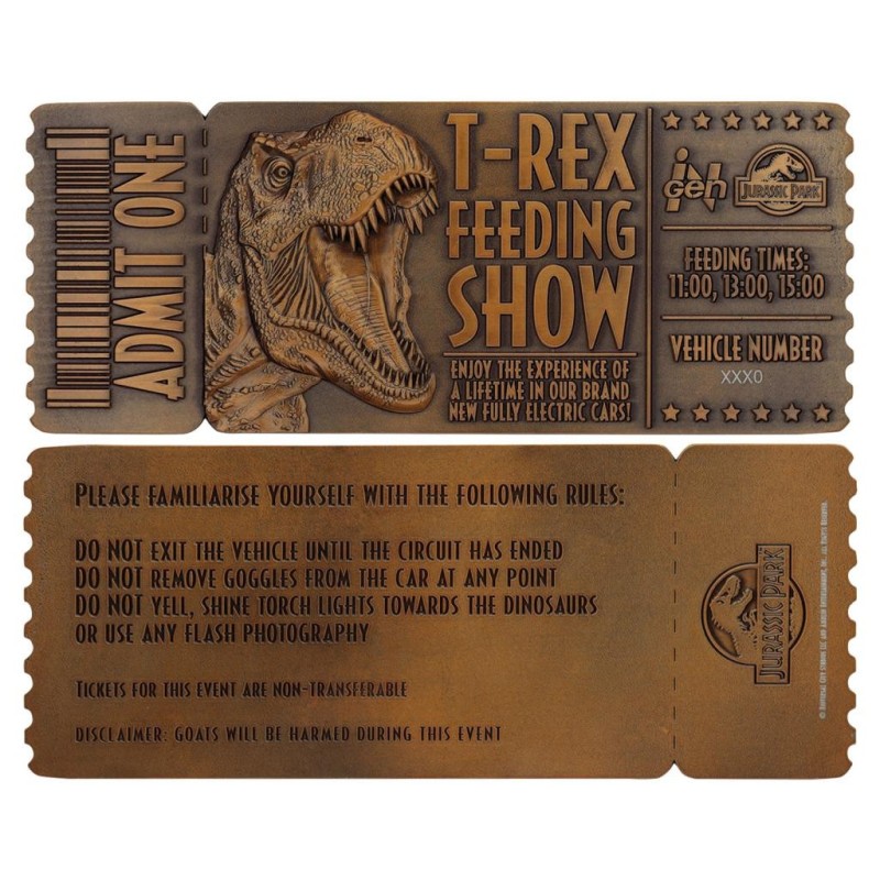 JURASSIC PARK - Feeding Show Ticket - Edition Limitée 