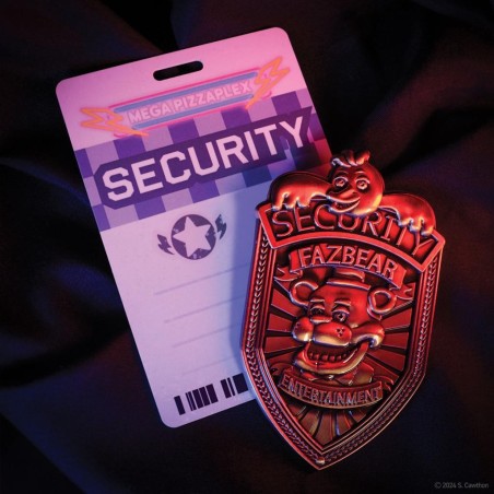 FIVE NIGHTS AT FREDDY'S - Replique Badge de Sécurité - Edition Limitée 
