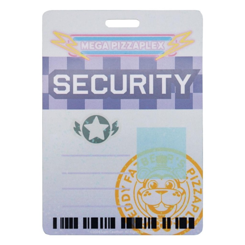 FIVE NIGHTS AT FREDDY'S - Replique Badge de Sécurité - Edition Limitée 
