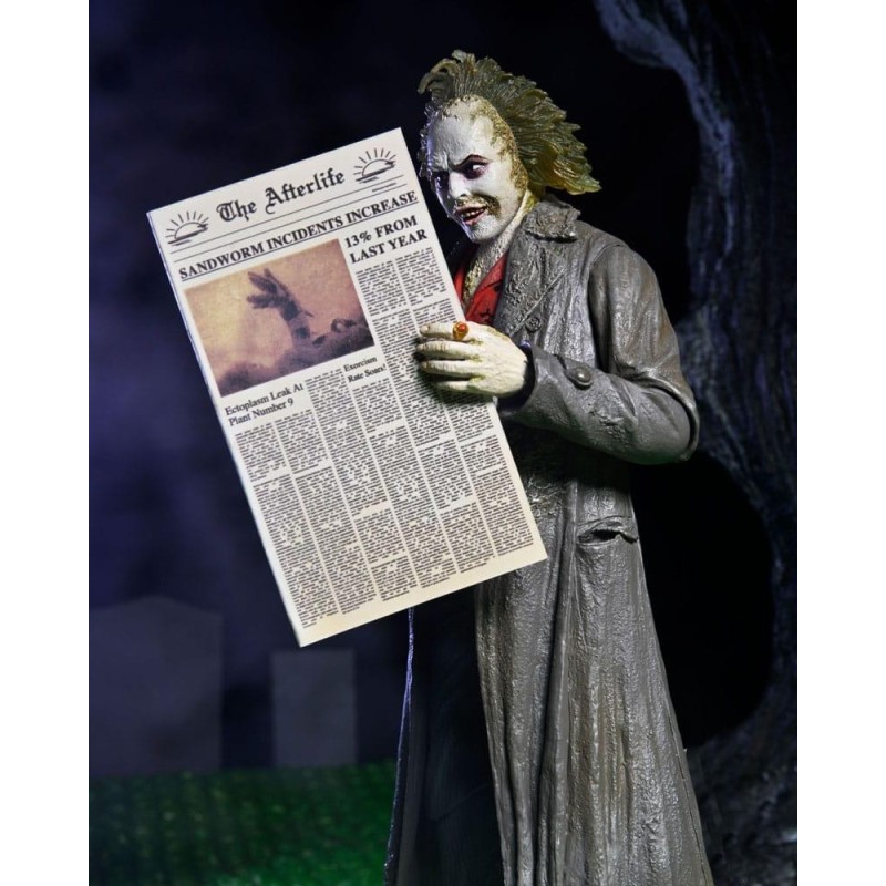 BEETLEJUICE 1998 - Beetljuice "Tour Guide" - Ultimate Figurine 18cm 