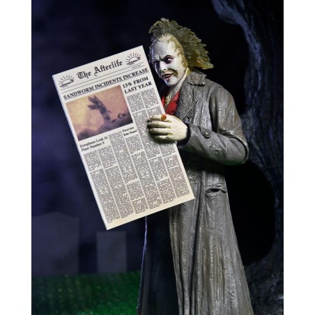 BEETLEJUICE 1998 - Beetljuice "Tour Guide" - Ultimate Figurine 18cm 