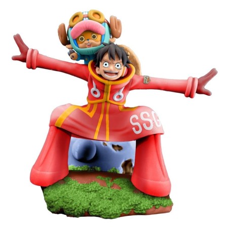 ONE PIECE - Logbox Re Birth Egghead - Set 4 Statuettes Petitrama 9cm 