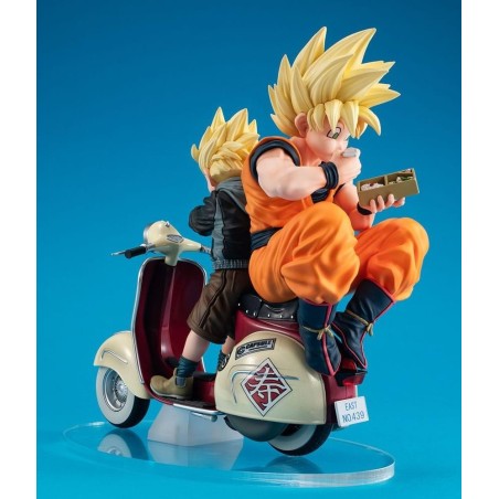 DBZ - Goku & Gohan Motorbike - Statue Desktop Real McCoy diorama 16cm 