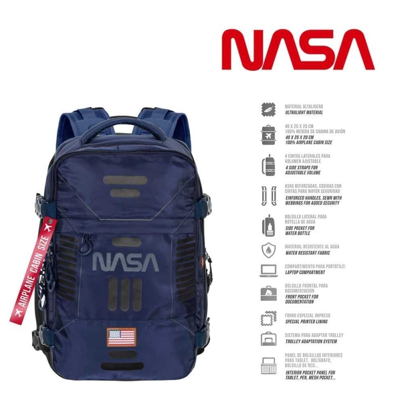 NASA - Sac à Dos de Voyage Mercury Cabine '40x25x20cm' 