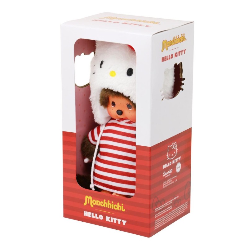 MONCHHICHI - Hello Kitty - Peluche 20cm 