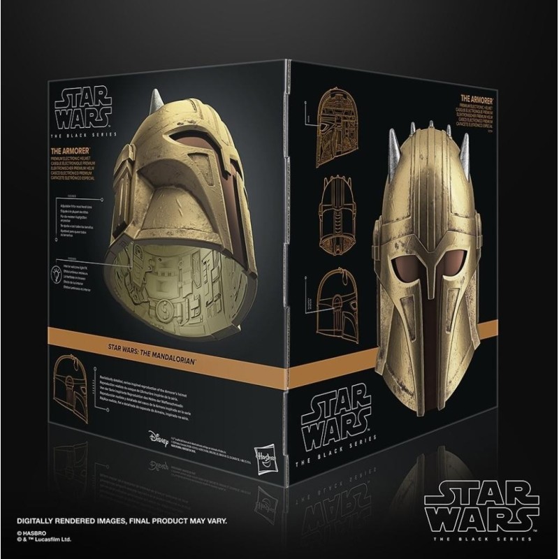 STAR WARS - Mandalorian - Casque éléctronique The Armorer Black Series 