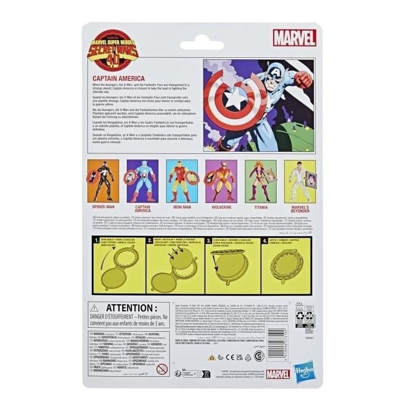 MARVEL - Captain America - Figurine Marvel Legends Series 15cm 