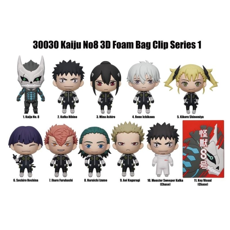 Kaiju No 8 - 3D Foam Bag Clip (Display 24 Pcs) 